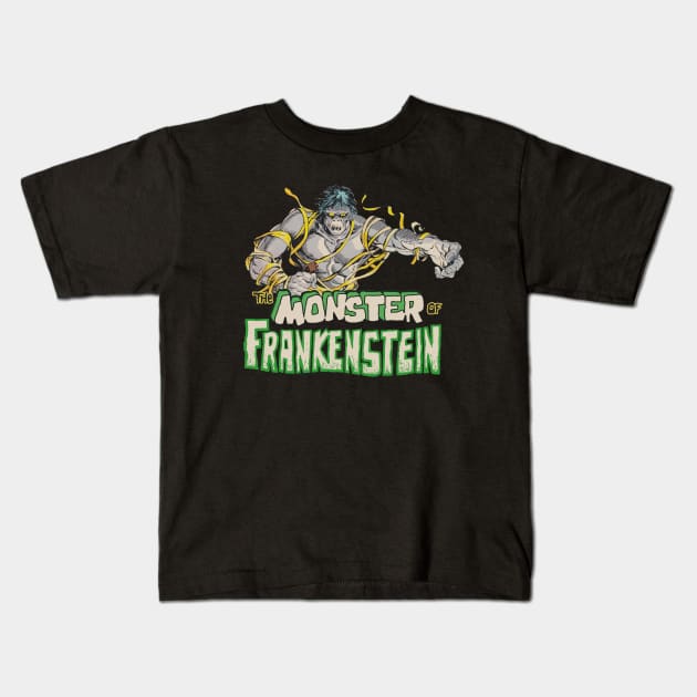 Frankenstein's Monster Kids T-Shirt by PersonOfMerit